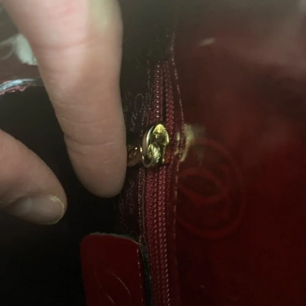 Cartier birthday burgandy vintage backpack